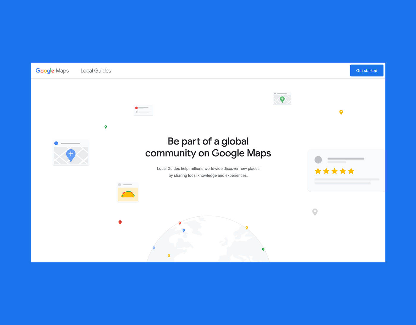 Google Maps Local Guides animation still