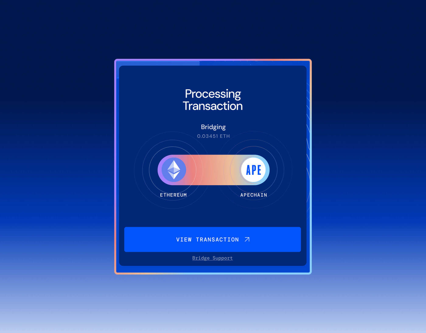 ApeChain approved transaction state